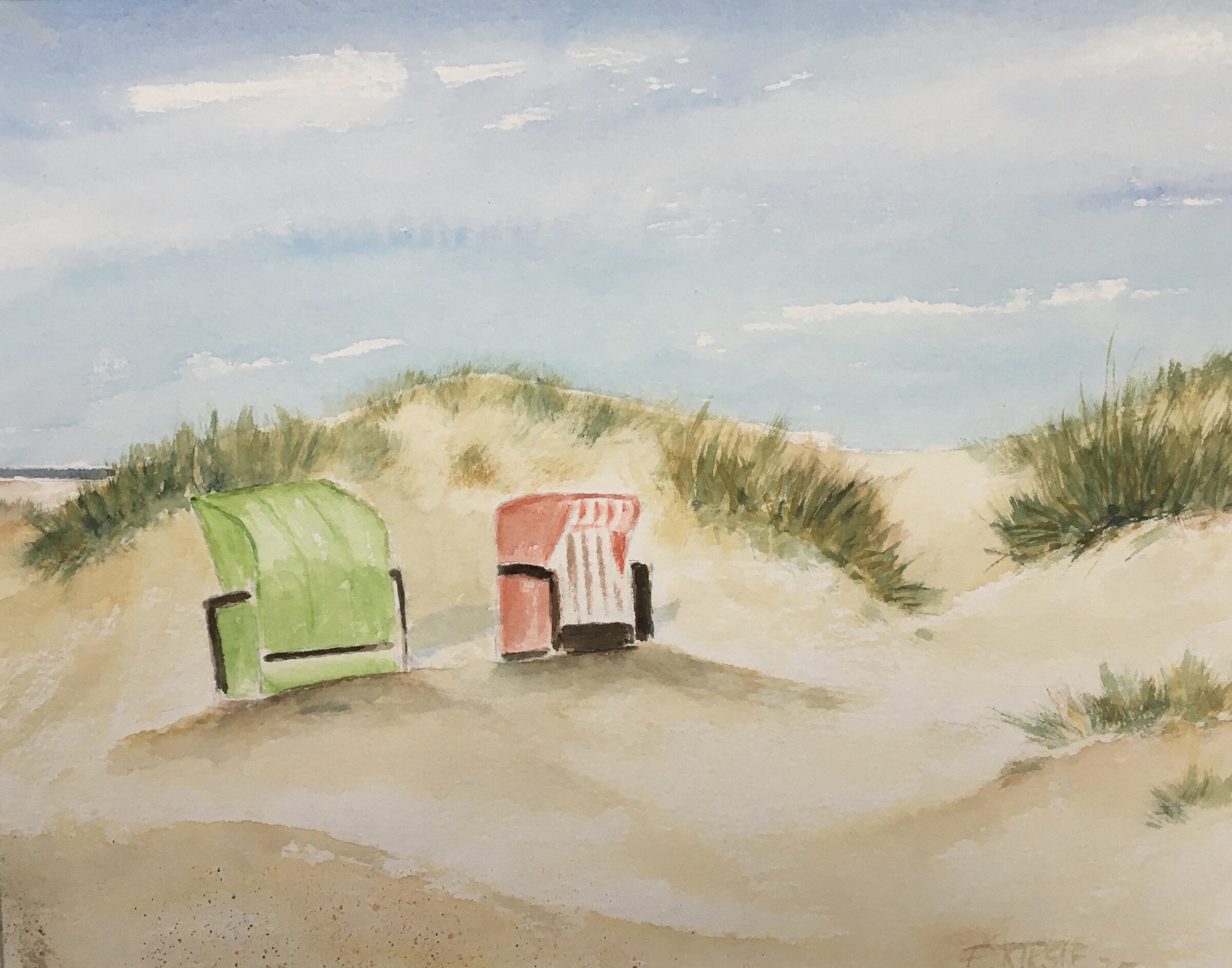 Verlassene Strandkörbe 29x23 2025