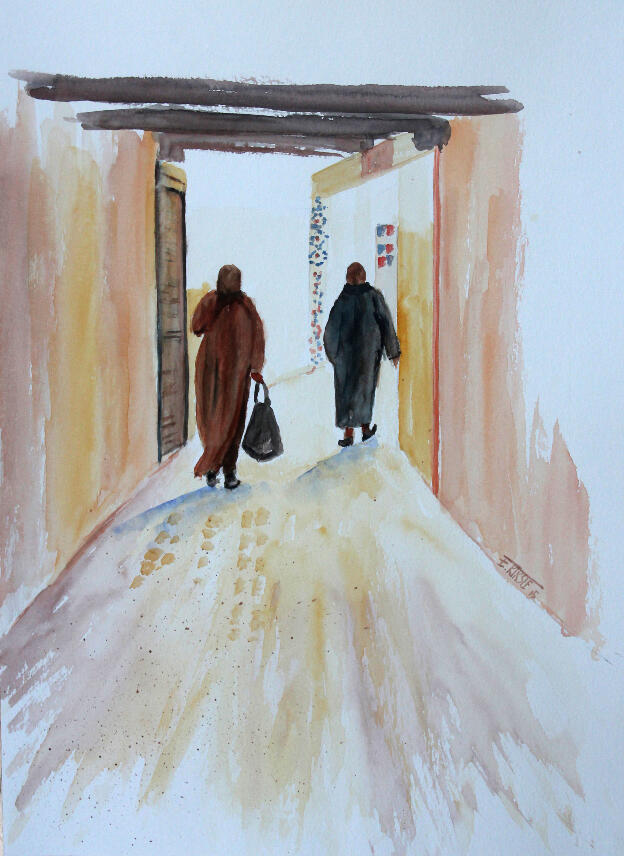 Gasse in Fes   36x48   2015