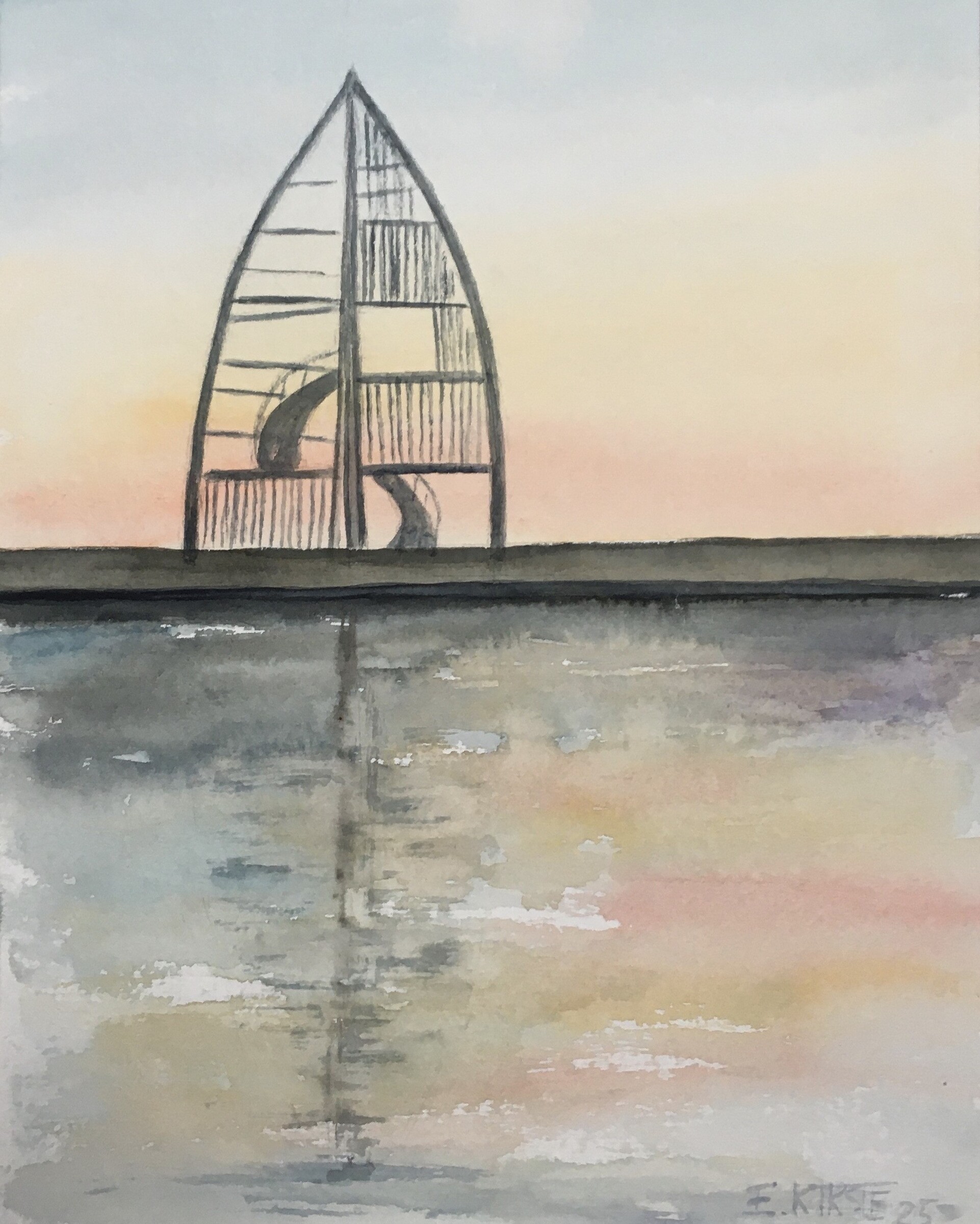 Segel an derr Hafeneinfahrt 23x29 2025