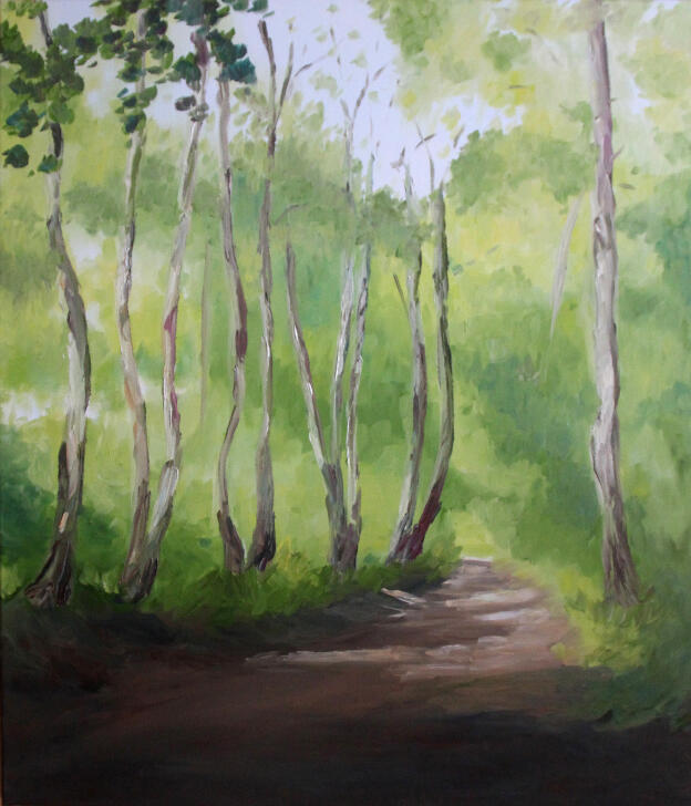 Sommer in der Matena   50x60   2017