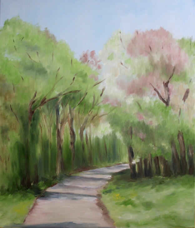 Frühling im Münsterland   60x70   2019