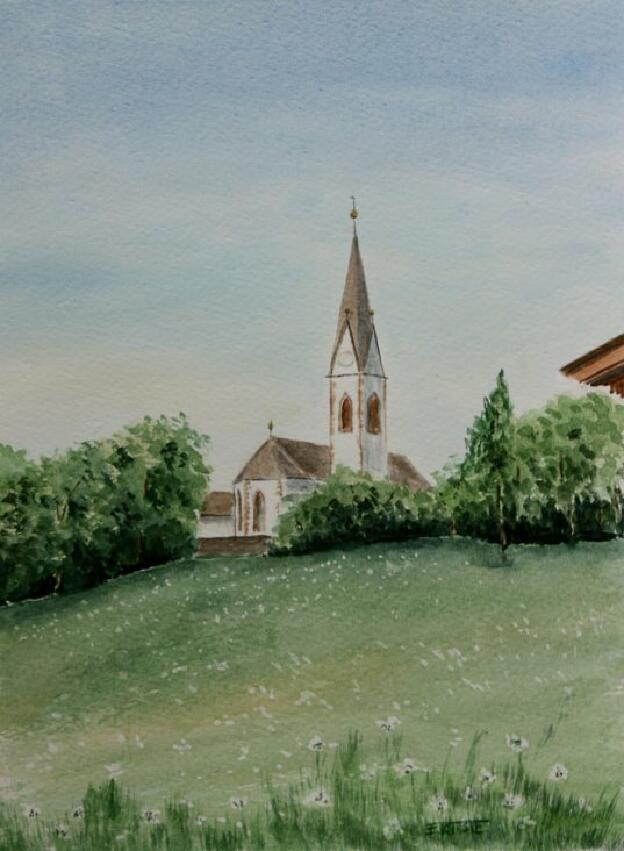 Kirche in Hafling  (24x32)   2011