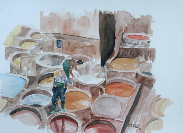 Gerber in Fes   30x40   2015