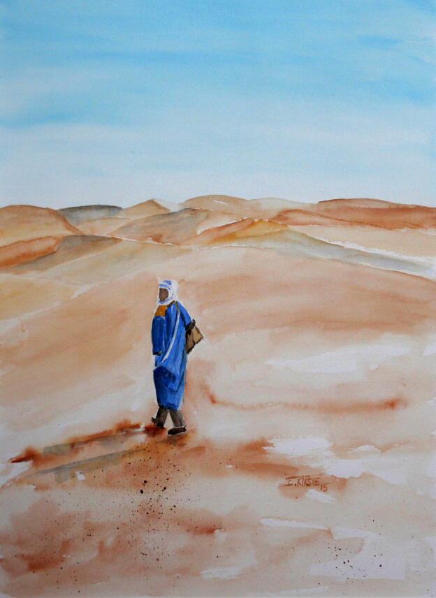 Berber in der Wüste   36x48   2015