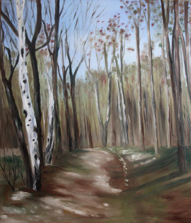 Winter in der Haard   60x70   2017